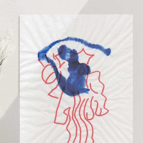 follow the blue | kunstdruck