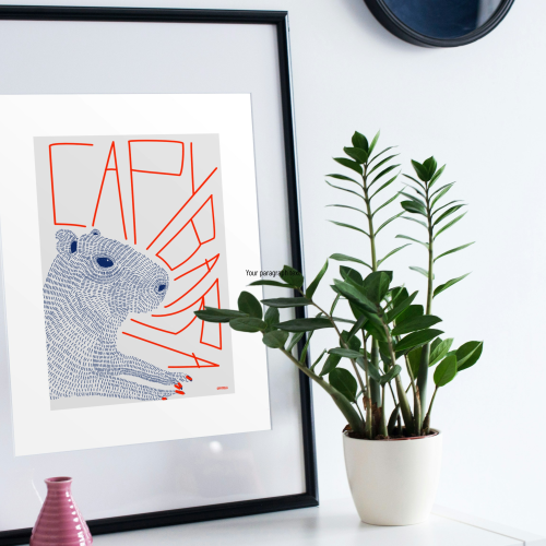Capibara | kunstdruck