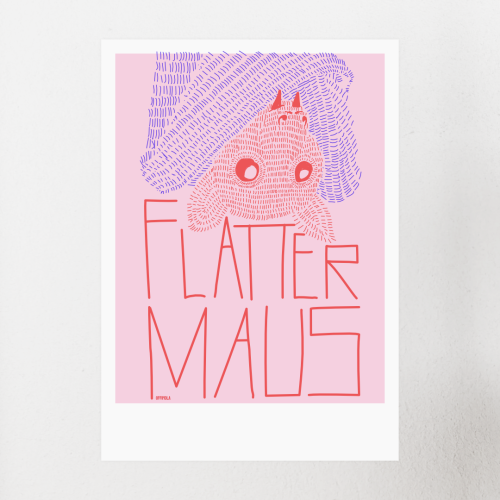 flattermaus | kunstdruck signiert
