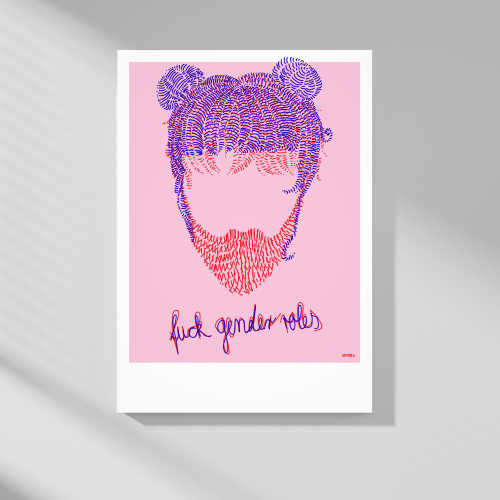 fuck Genderroles dutt | kunstdruck
