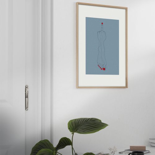 gerahmter Kunstdruck fufeed von offimola