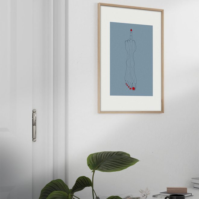 gerahmter Kunstdruck fufeed von offimola