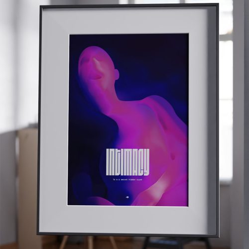 kunstdruck von paul mango mit dem titel intimicy men