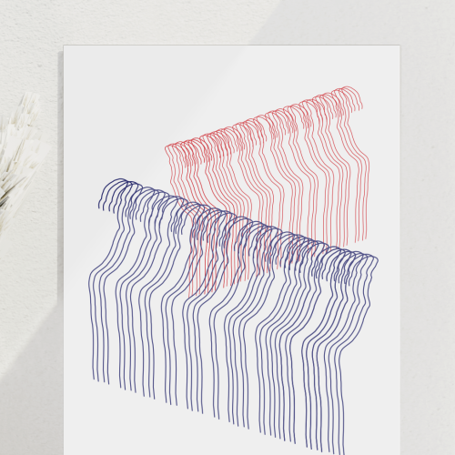 marching lines | kunstdruck