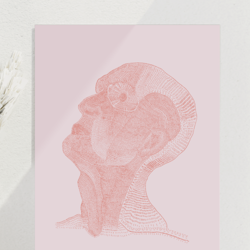 not talking head | kunstdruck