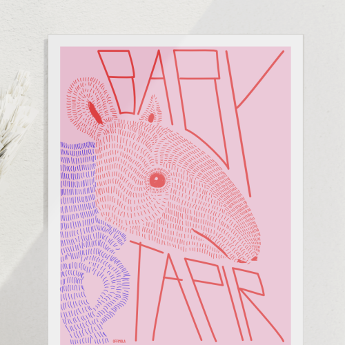 baby tapir | kunstdruck signiert