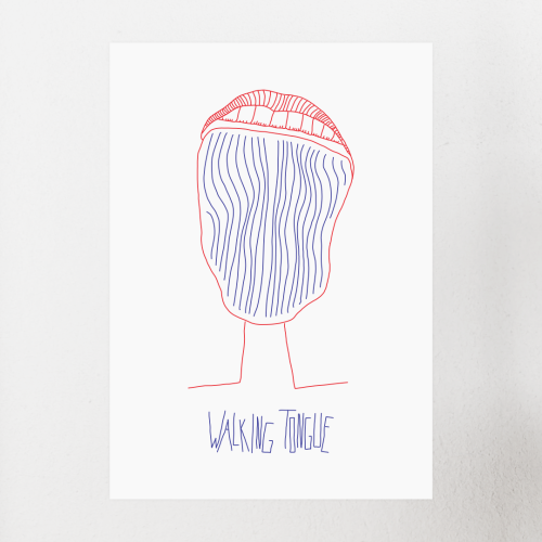 walking tongue | poster